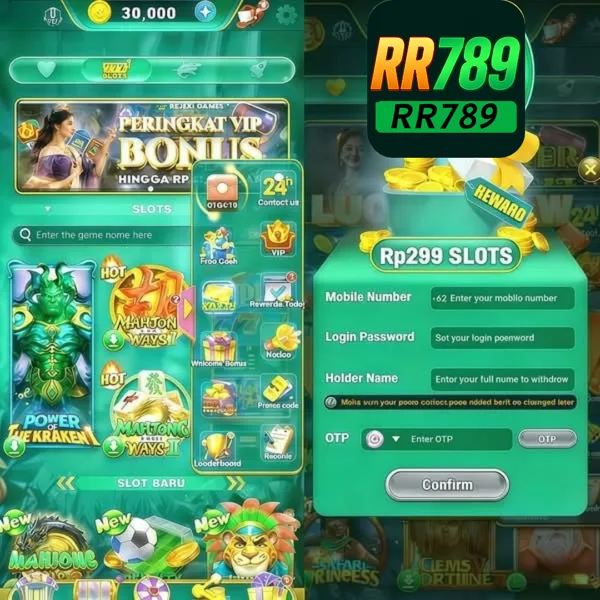 RR789 Bonus Member Baru 100%